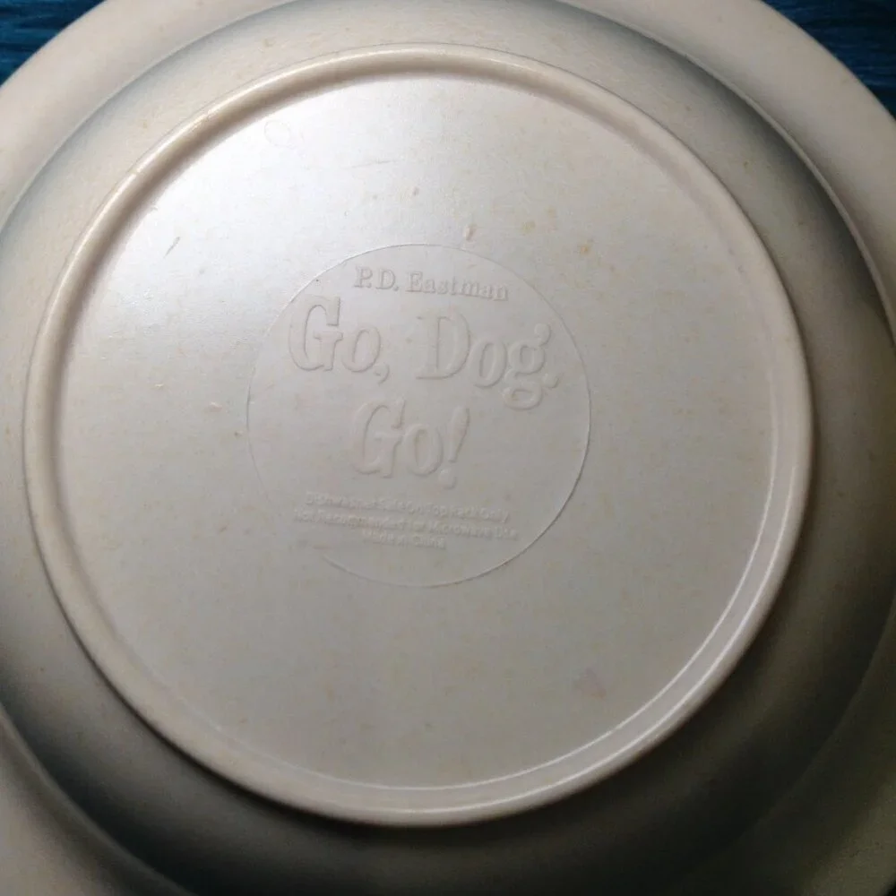 Vintage PD Eastman Go Dog Go Cup/Saucer set. Collectible, Kidcore, Y2K, Retro